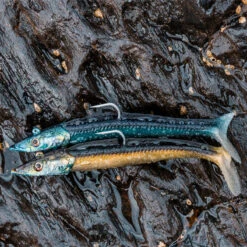 COMBO Leurres Souples Shad Lançon EELO 150 25g AYU/BLEU -Matériel De Pêche combo leurres souples shad lancon eelo 150 25g ayubleu 3