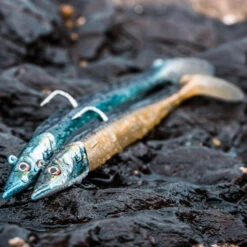 COMBO Leurres Souples Shad Lançon EELO 150 25g AYU/BLEU -Matériel De Pêche combo leurres souples shad lancon eelo 150 25g ayubleu 7