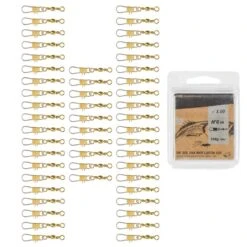 Émerillon Pêche Rolling Snap INOX BRASS SW X50 -Matériel De Pêche emerillon peche rolling snap inox brass sw x50 4