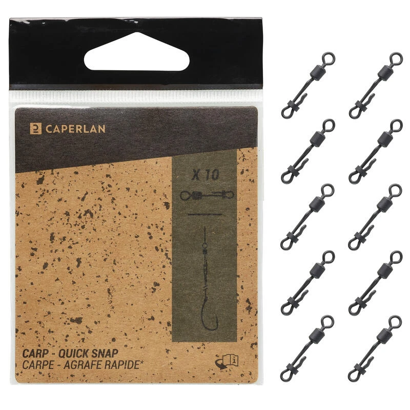 Émerillon Quick Swivel Snap X10 Pêche De La Carpe 6 Émerillon Quick Swivel Snap X10 Pêche De La Carpe – Image 4