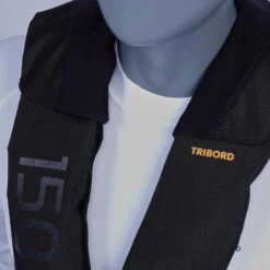 Tribord Gilet De Sauvetage Gonflable Adulte LJ 150N+ AIR Série Limitée Noir -Matériel De Pêche gilet de sauvetage gonflable adulte lj 150n air serie limitee noir 6