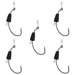 HAMEÇON TEXAN PÊCHE HOOK TEXAN WEIGHTED 5/0 -Matériel De Pêche hamecon texan peche hook texan weighted 50 1