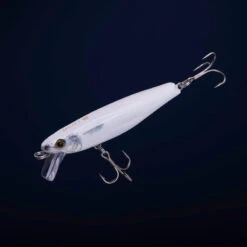 Jerkbait MUJET 90 US BLANC Pêche Au Leurre En Mer -Matériel De Pêche jerkbait mujet 90 us blanc peche au leurre en mer 1