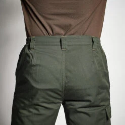 PANTALON CHASSE CHAUD VERT 100 -Matériel De Pêche pantalon chasse chaud vert 100 4