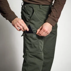 PANTALON CHASSE CHAUD VERT 100 -Matériel De Pêche pantalon chasse chaud vert 100 6