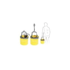 Seau Souple & Pliable 15L Jaune Zulupack -Matériel De Pêche seau souple and pliable 15l jaune zulupack 2