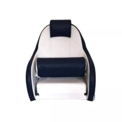 SIÈGE PILOTE DELUXE - BLANC / BLEU -Matériel De Pêche siege pilote deluxe blanc bleu 2