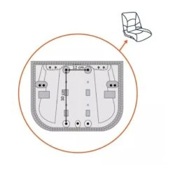 SIÈGE PILOTE DELUXE - BLANC / BLEU -Matériel De Pêche siege pilote deluxe blanc bleu 5