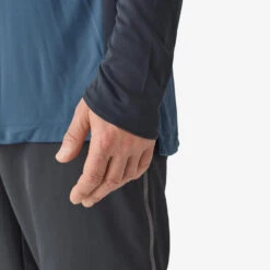 Tee-shirt De Pêche Anti-UV 500 Capuche Bleu -Matériel De Pêche tee shirt de peche anti uv 500 capuche bleu 3